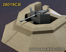 28019CB - 28mm R600 gun emplacement for 5cm Kwk 39 L/60 anti tank gun