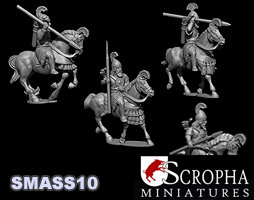 SMASS10 - 15mm Assyrian light cavalry